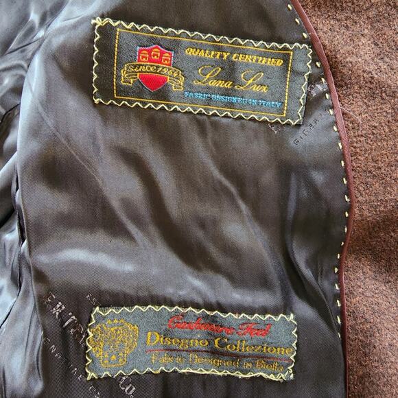 F.R. Tripler & Co. Blazer Suit Jacket Brown Size 42 Regular - Picture 7 of 11